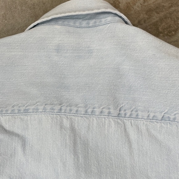 Quince Light Blue Casual Button Down Shirt - Picture 8 of 8